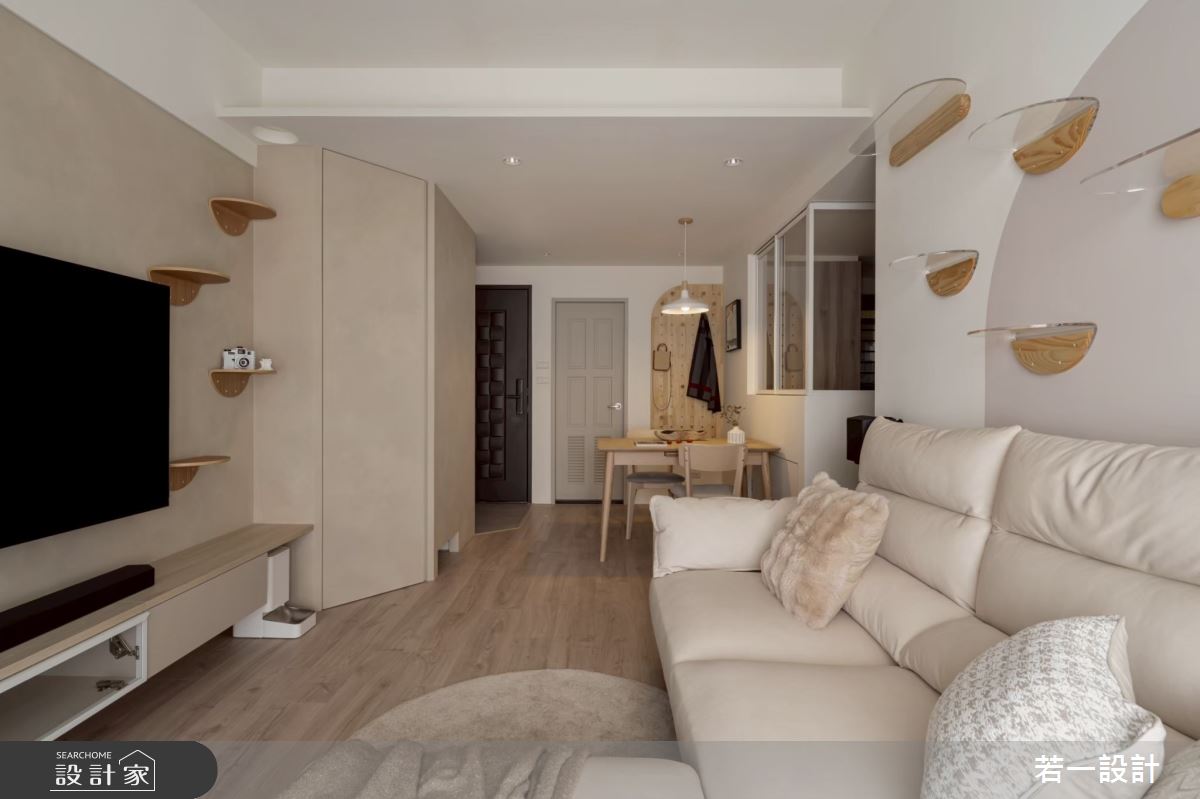 19坪新成屋(5年以下)＿北歐風客廳餐廳案例圖片＿若一設計＿若一_伴嶼之6