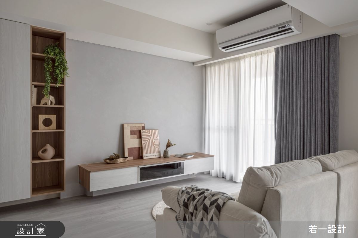 20坪新成屋(5年以下)＿混搭風客廳案例圖片＿若一設計＿若一_睦境之7