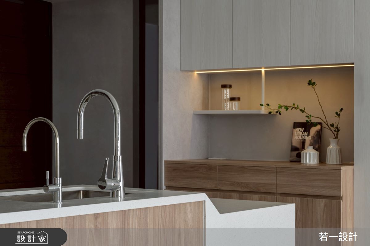 20坪新成屋(5年以下)＿混搭風中島案例圖片＿若一設計＿若一_睦境之10