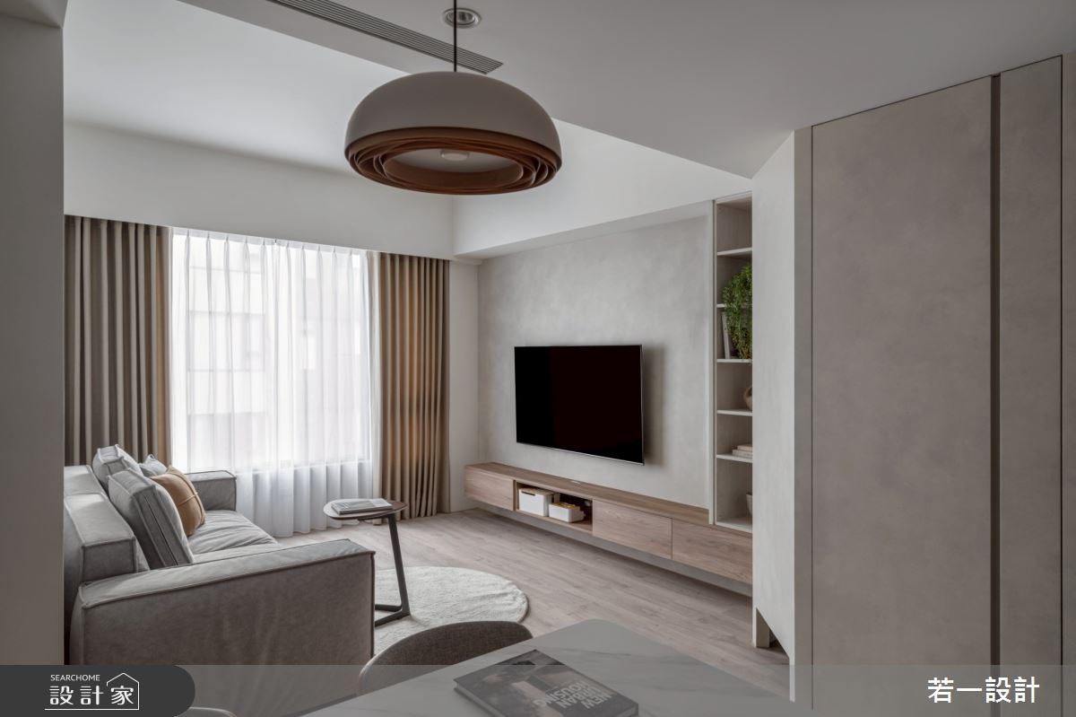 18坪新成屋(5年以下)＿混搭風客廳案例圖片＿若一設計＿若一_初寓之3