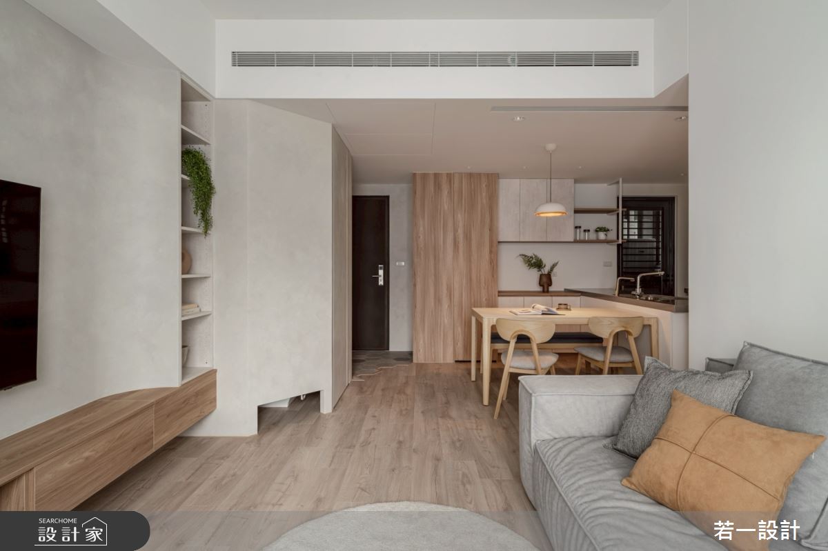 18坪新成屋(5年以下)＿混搭風客廳餐廳案例圖片＿若一設計＿若一_初寓之8