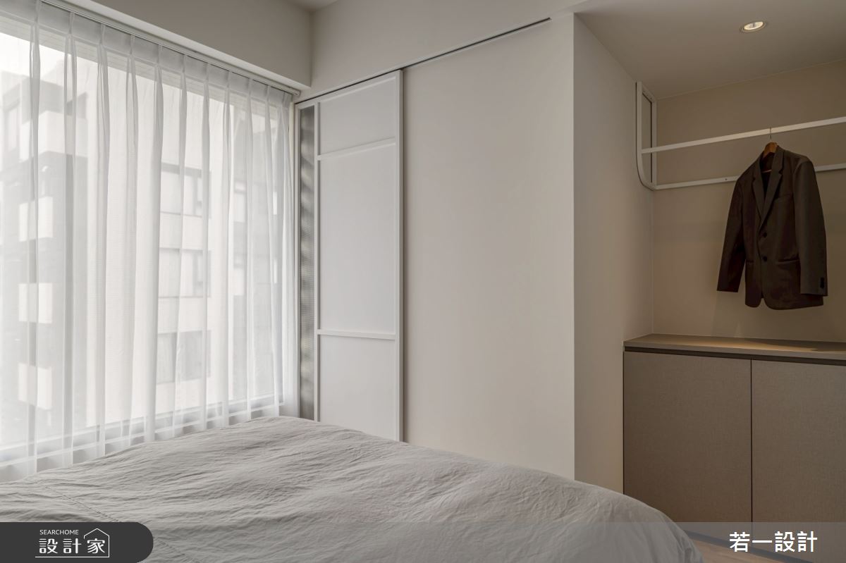 18坪新成屋(5年以下)＿混搭風臥室案例圖片＿若一設計＿若一_初寓之12