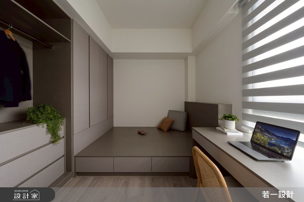 18坪新成屋(5年以下)＿混搭風臥室案例圖片＿若一設計＿若一_初寓之13