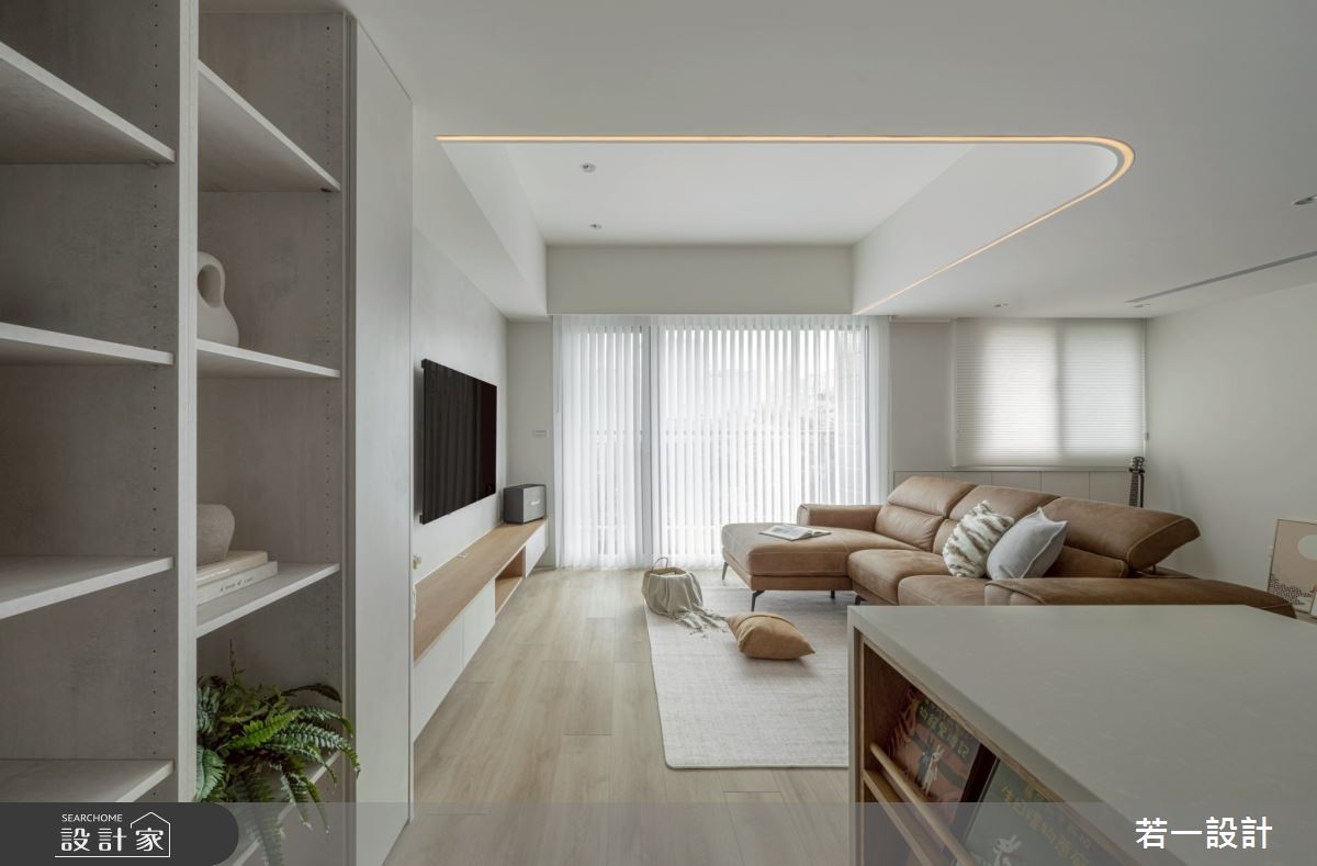 新成屋(5年以下)＿混搭風客廳餐廳案例圖片＿若一設計＿若一_暮木光影之4