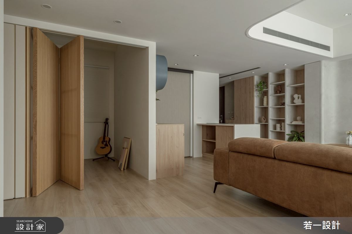 新成屋(5年以下)＿混搭風客廳儲藏室多功能室案例圖片＿若一設計＿若一_暮木光影之10