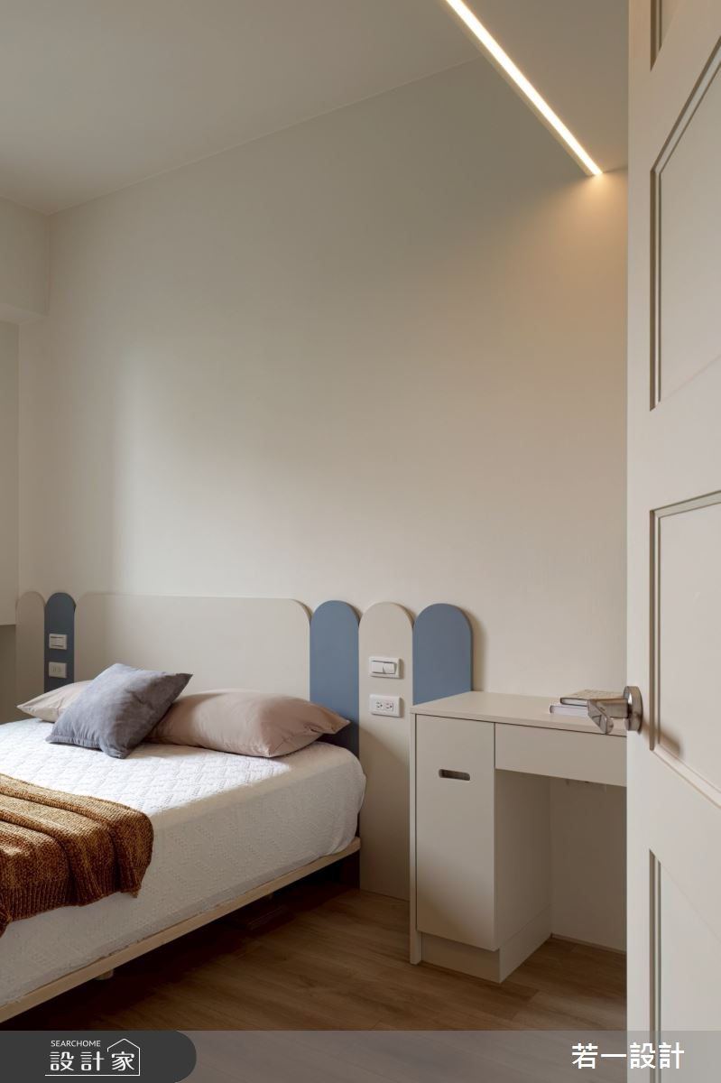 新成屋(5年以下)＿混搭風臥室案例圖片＿若一設計＿若一_暮木光影之15
