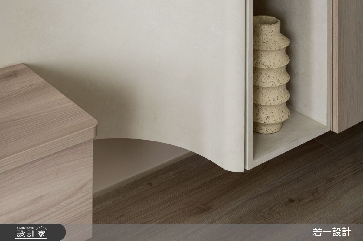 25坪新成屋(5年以下)＿奶茶風客廳案例圖片＿若一設計＿若一_映禾之10