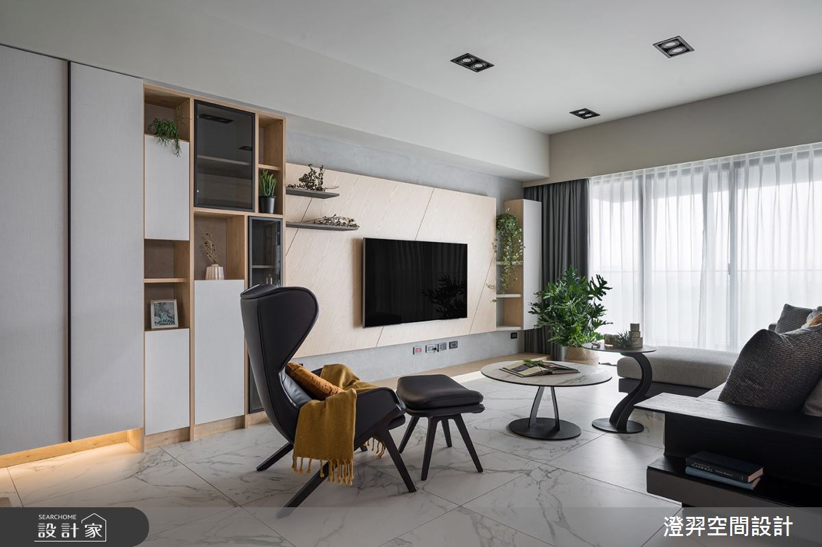 40坪新成屋(5年以下)＿北歐風客廳案例圖片＿澄羿空間設計＿澄羿_曦寓之3