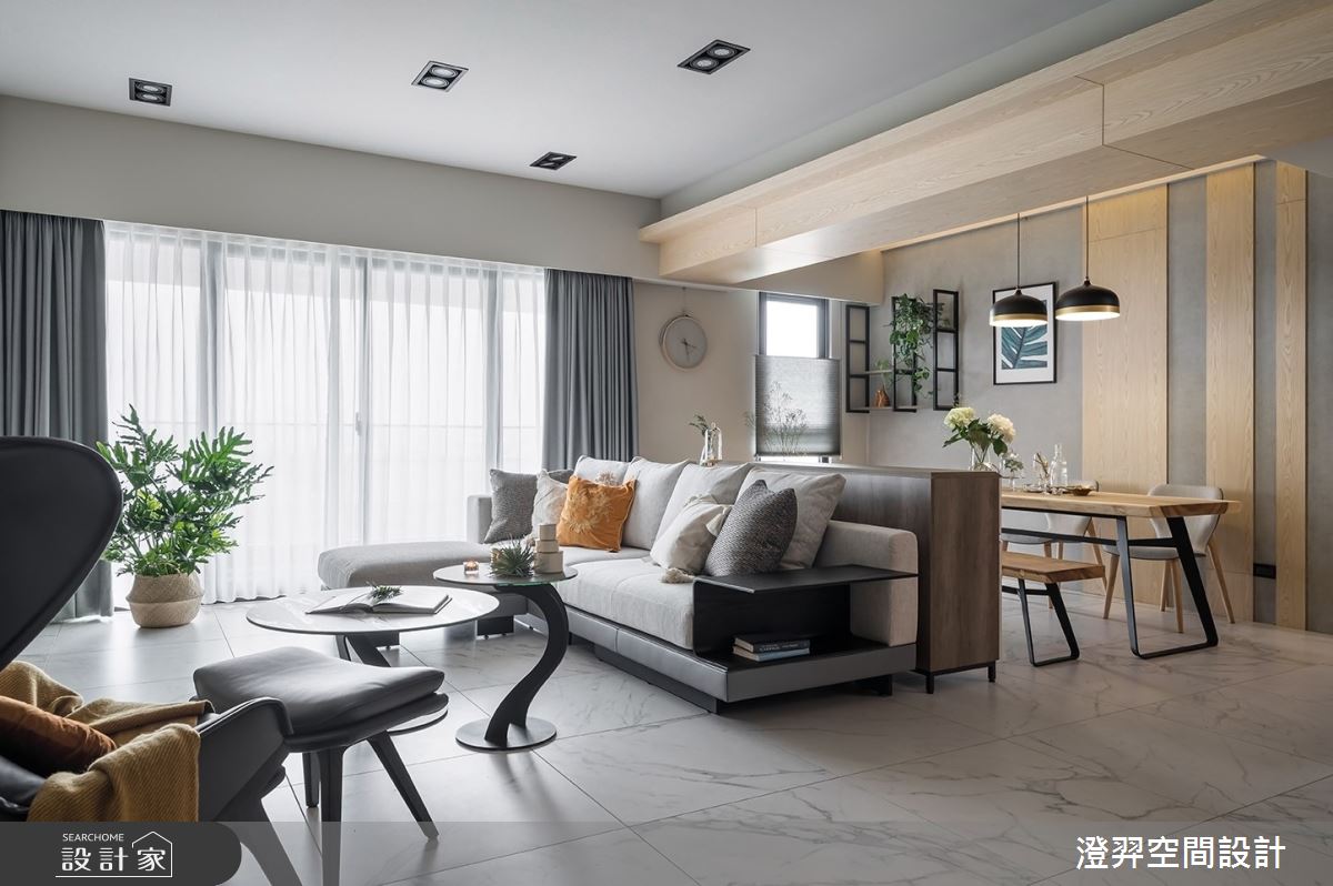 40坪新成屋(5年以下)＿北歐風客廳餐廳案例圖片＿澄羿空間設計＿澄羿_曦寓之10