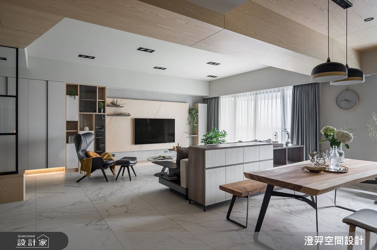 40坪新成屋(5年以下)＿北歐風客廳餐廳案例圖片＿澄羿空間設計＿澄羿_曦寓之11