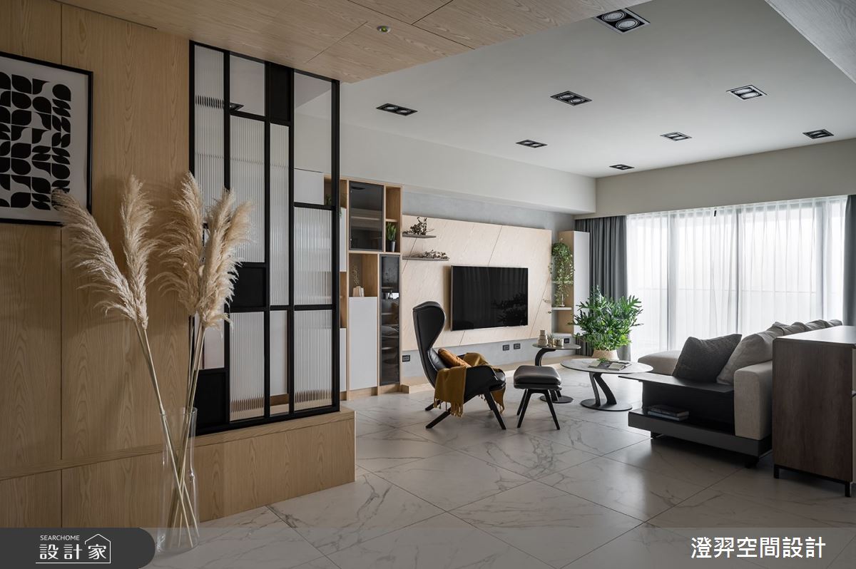 40坪新成屋(5年以下)＿北歐風客廳案例圖片＿澄羿空間設計＿澄羿_曦寓之9