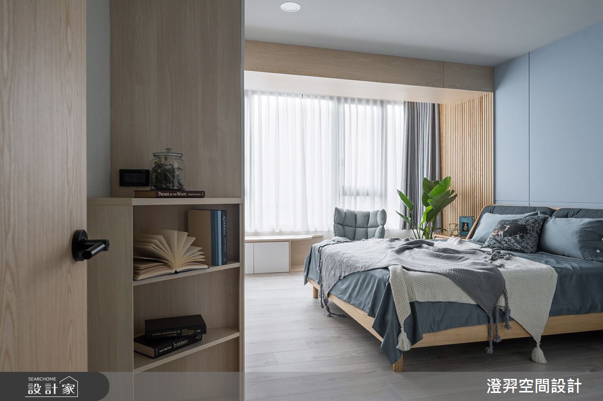 40坪新成屋(5年以下)＿北歐風臥室案例圖片＿澄羿空間設計＿澄羿_曦寓之23