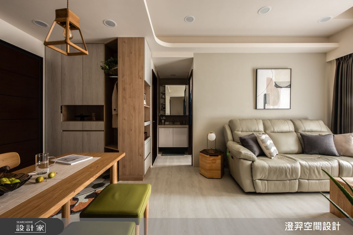 13坪新成屋(5年以下)＿日式無印風玄關客廳餐廳案例圖片＿澄羿空間設計＿澄羿_歲月靜好之10