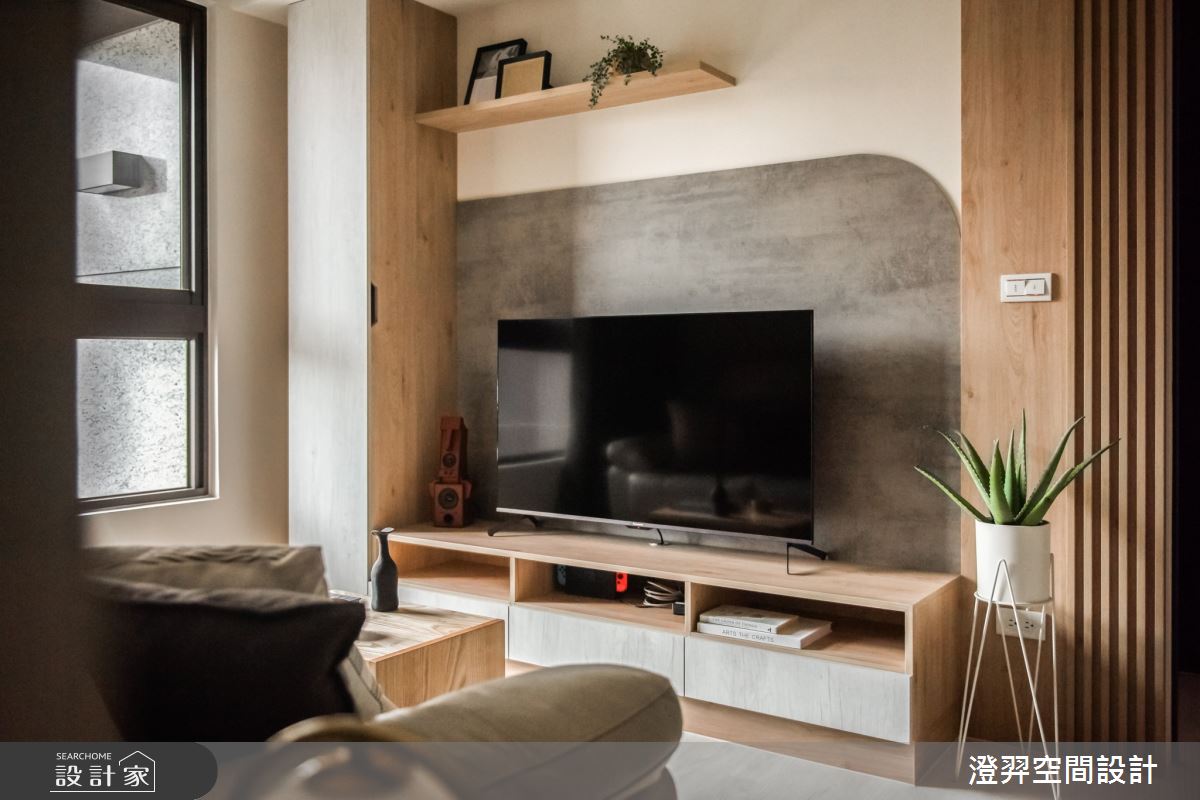 13坪新成屋(5年以下)＿日式無印風客廳案例圖片＿澄羿空間設計＿澄羿_歲月靜好之13
