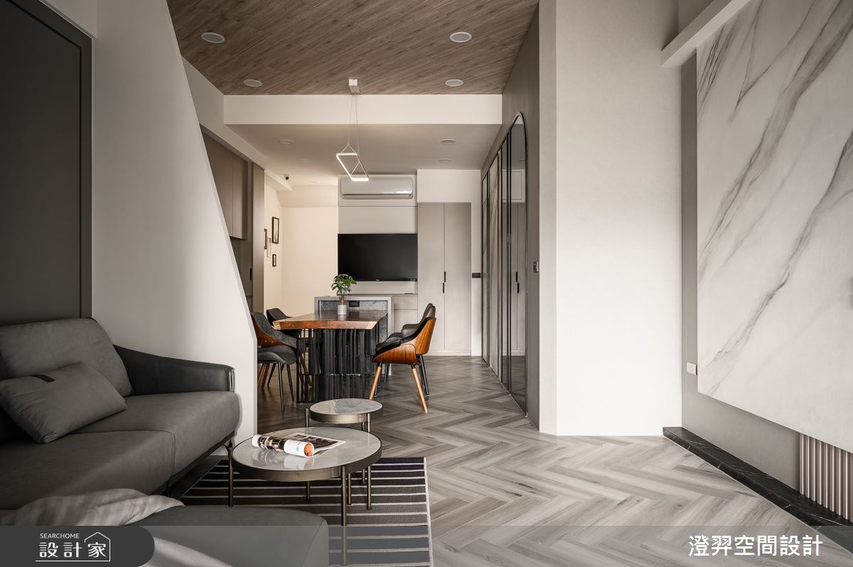 35坪老屋(16~30年)＿現代風客廳工作區案例圖片＿澄羿空間設計＿澄羿_弦月之8