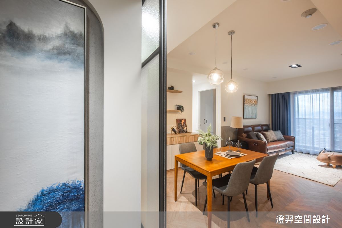22坪新成屋(5年以下)＿北歐風玄關客廳餐廳案例圖片＿澄羿空間設計＿澄羿_日青之5