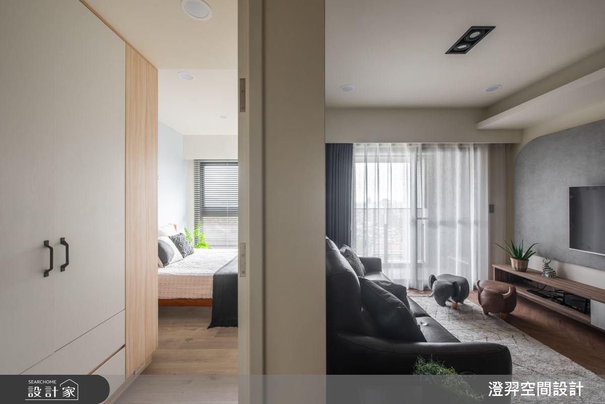 22坪新成屋(5年以下)＿北歐風客廳客房案例圖片＿澄羿空間設計＿澄羿_日青之11