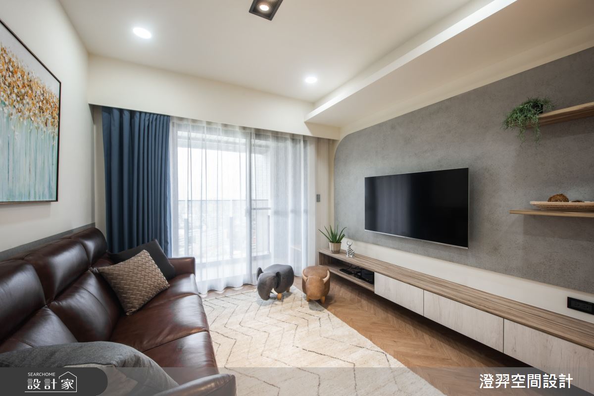 22坪新成屋(5年以下)＿北歐風客廳案例圖片＿澄羿空間設計＿澄羿_日青之9