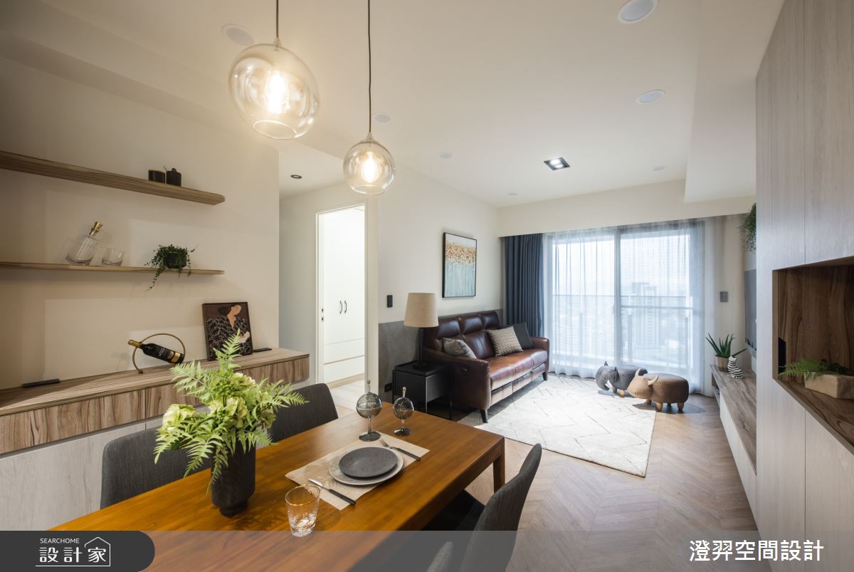 22坪新成屋(5年以下)＿北歐風客廳餐廳案例圖片＿澄羿空間設計＿澄羿_日青之7