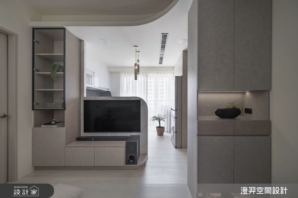 12坪新成屋(5年以下)＿現代風玄關客廳案例圖片＿澄羿空間設計＿澄羿_和煦之4