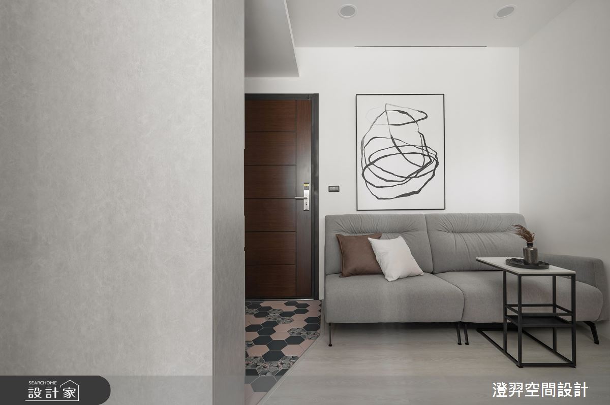 12坪新成屋(5年以下)＿現代風玄關客廳案例圖片＿澄羿空間設計＿澄羿_和煦之1