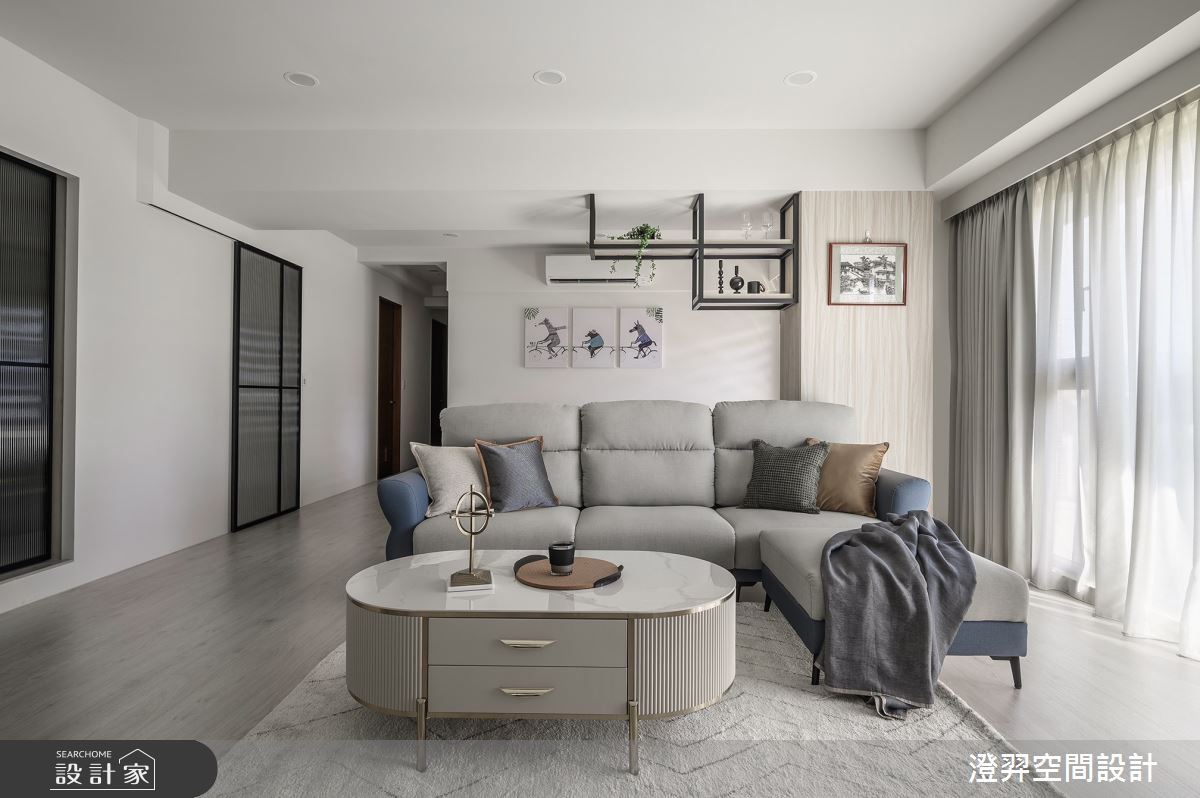 40坪新成屋(5年以下)＿北歐風客廳案例圖片＿澄羿空間設計＿澄羿_和懿之5