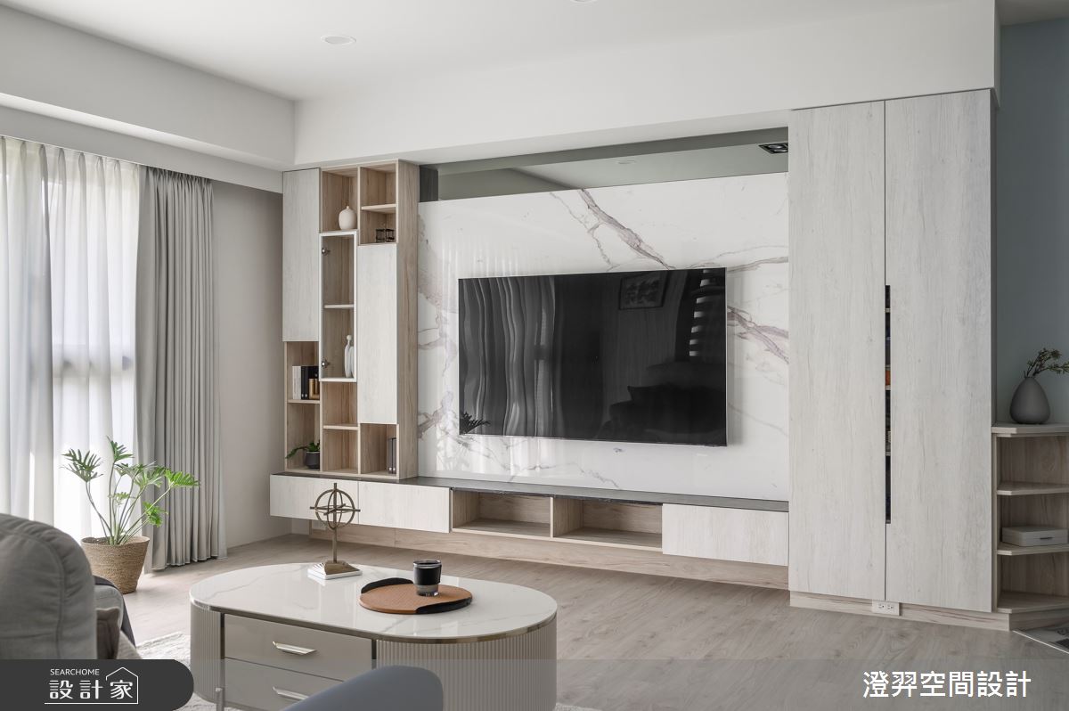 40坪新成屋(5年以下)＿北歐風客廳案例圖片＿澄羿空間設計＿澄羿_和懿之2