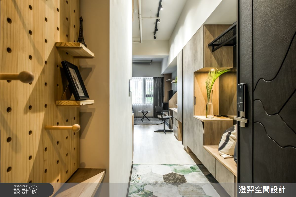 15坪新成屋(5年以下)＿工業風玄關案例圖片＿澄羿空間設計＿澄羿_夏洛之3