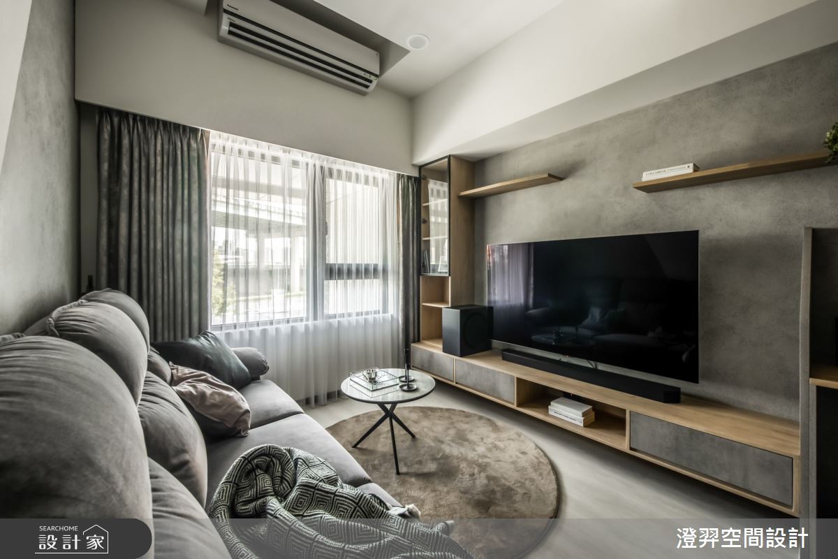 15坪新成屋(5年以下)＿工業風客廳案例圖片＿澄羿空間設計＿澄羿_夏洛之8