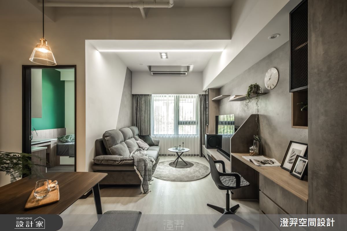15坪新成屋(5年以下)＿工業風客廳餐廳案例圖片＿澄羿空間設計＿澄羿_夏洛之7