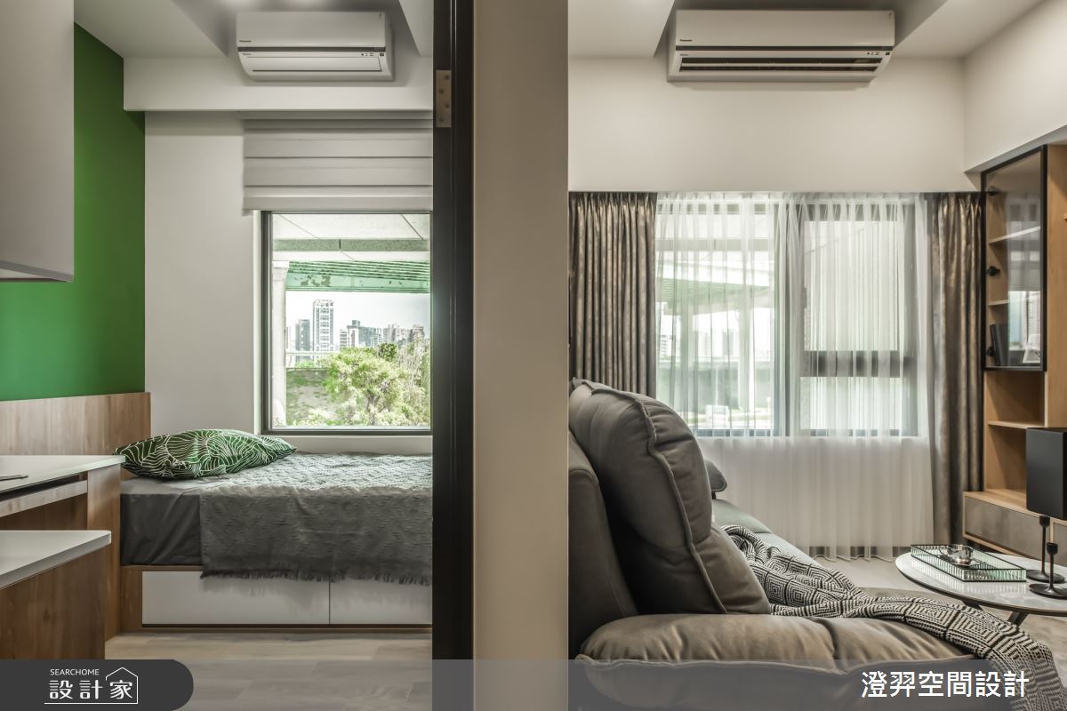 15坪新成屋(5年以下)＿工業風客廳客房案例圖片＿澄羿空間設計＿澄羿_夏洛之13