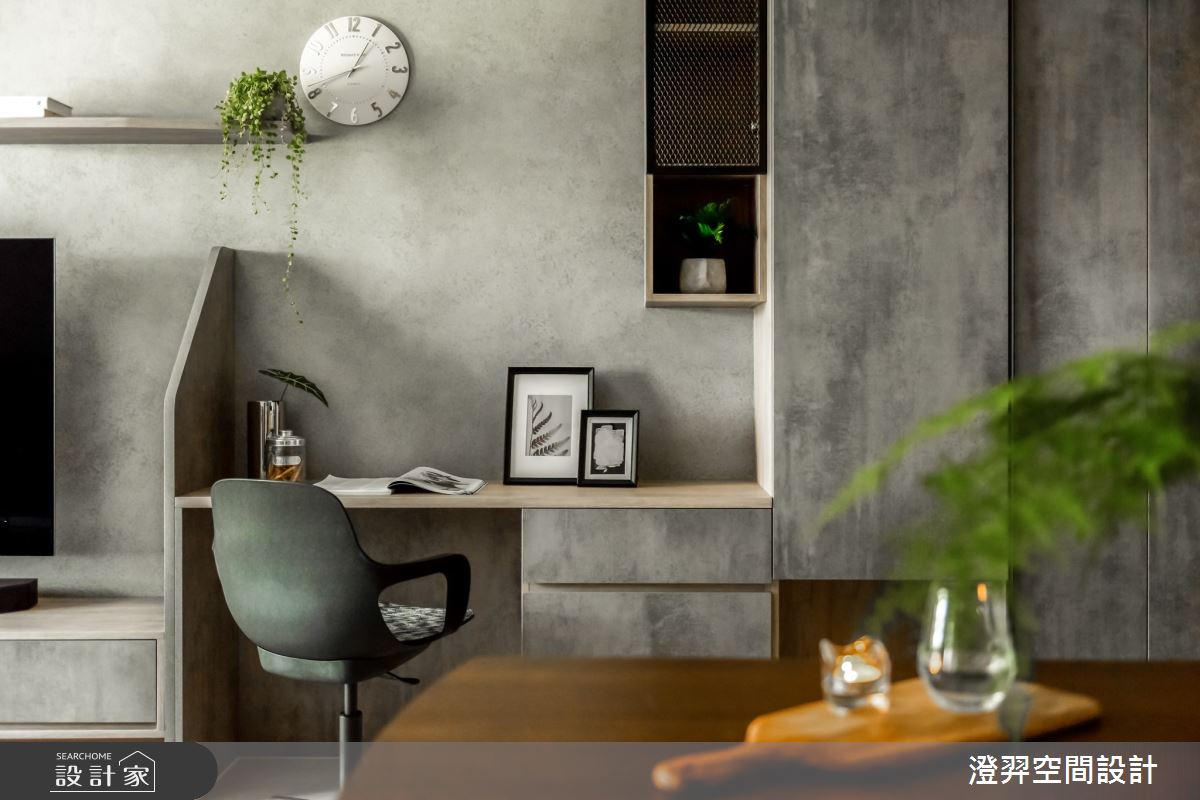 15坪新成屋(5年以下)＿工業風客廳工作區案例圖片＿澄羿空間設計＿澄羿_夏洛之14