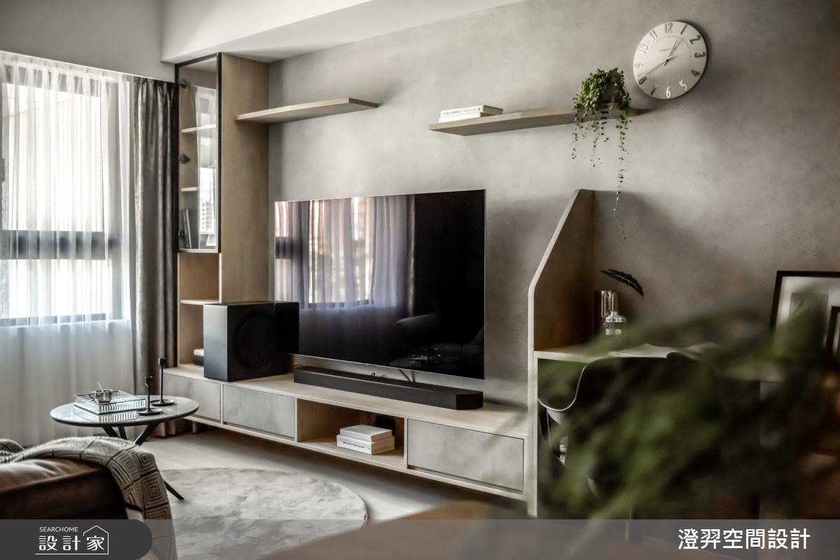 15坪新成屋(5年以下)＿工業風客廳案例圖片＿澄羿空間設計＿澄羿_夏洛之12