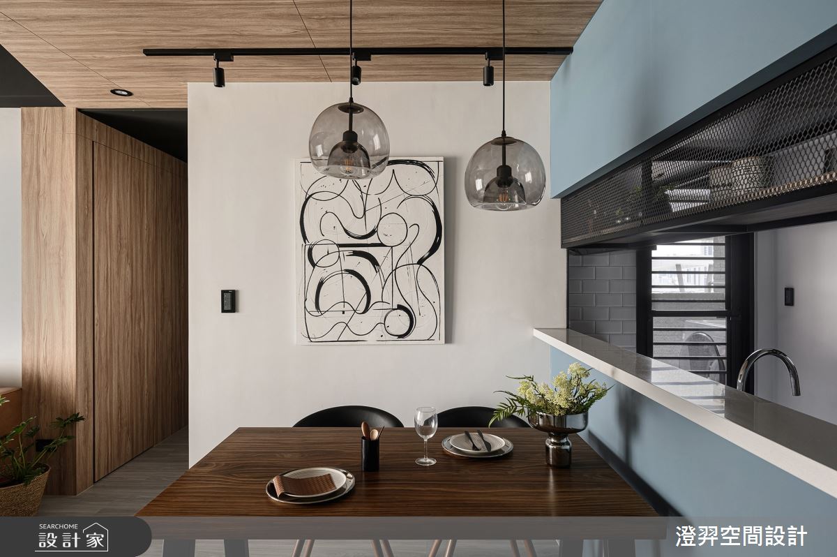 22坪新成屋(5年以下)＿工業風餐廳中島案例圖片＿澄羿空間設計＿澄羿_昀澄之9