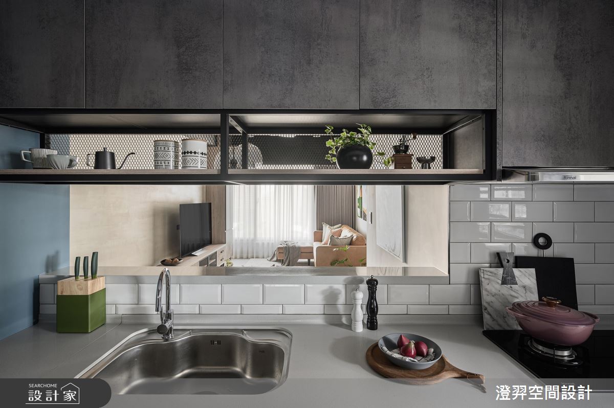 22坪新成屋(5年以下)＿工業風廚房案例圖片＿澄羿空間設計＿澄羿_昀澄之11