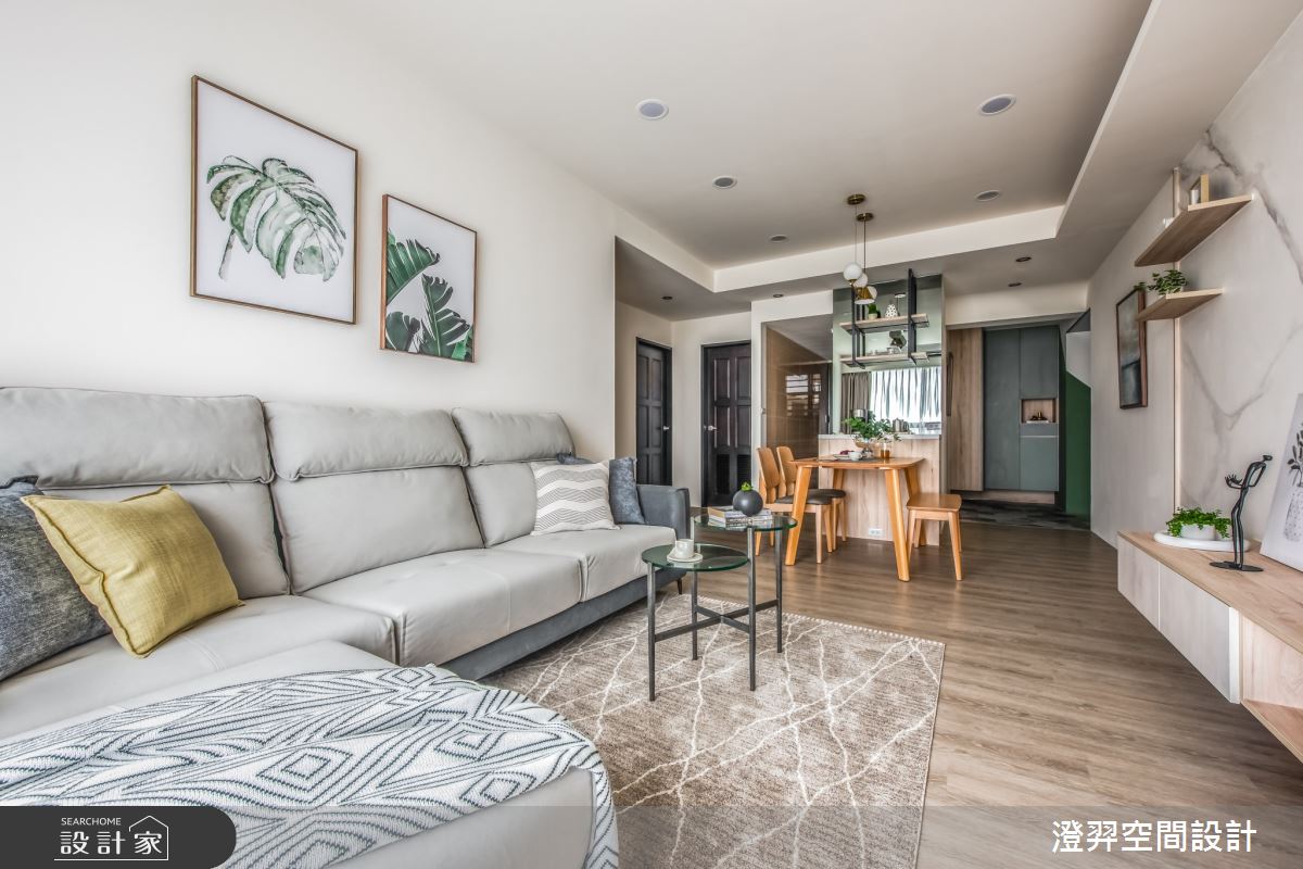 22坪新成屋(5年以下)＿北歐風玄關客廳餐廳中島案例圖片＿澄羿空間設計＿澄羿_辰喆之10