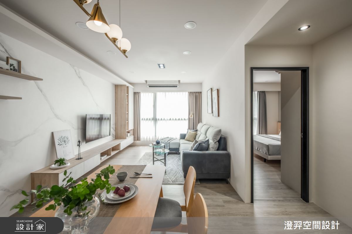 22坪新成屋(5年以下)＿北歐風客廳餐廳案例圖片＿澄羿空間設計＿澄羿_辰喆之12