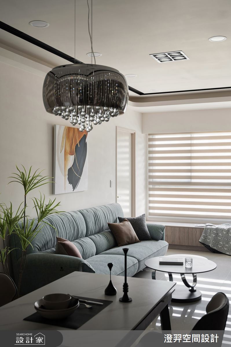 21坪新成屋(5年以下)＿現代風客廳餐廳臥榻案例圖片＿澄羿空間設計＿澄羿_浮金之7