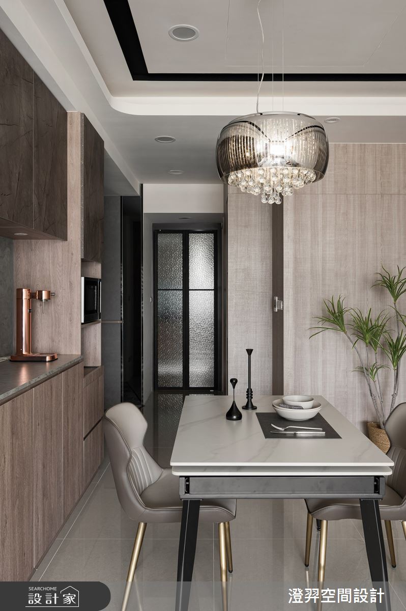 21坪新成屋(5年以下)＿現代風餐廳案例圖片＿澄羿空間設計＿澄羿_浮金之4