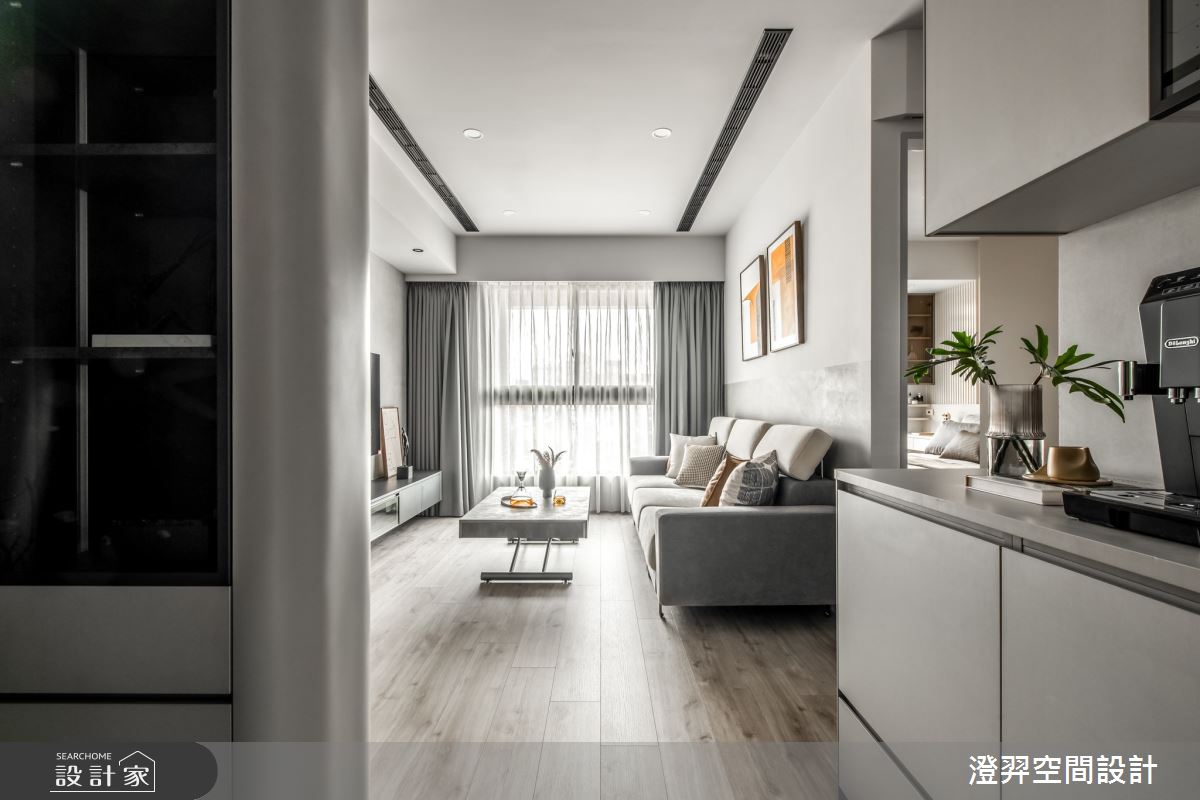 12坪新成屋(5年以下)＿現代風玄關客廳案例圖片＿澄羿空間設計＿澄羿_暮羽之3