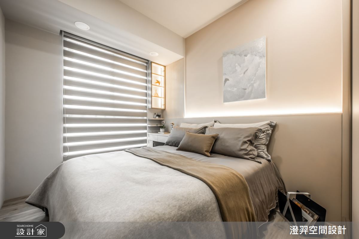 12坪新成屋(5年以下)＿現代風臥室案例圖片＿澄羿空間設計＿澄羿_暮羽之15