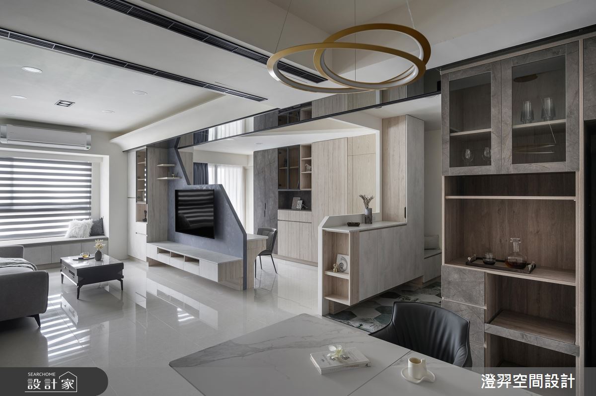 35坪新成屋(5年以下)＿現代風客廳餐廳案例圖片＿澄羿空間設計＿澄羿_光和light&peace之20