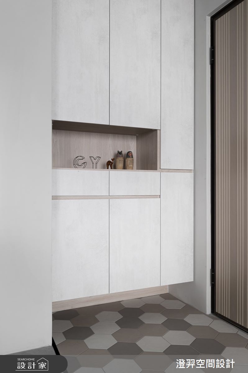17坪新成屋(5年以下)＿現代風玄關案例圖片＿澄羿空間設計＿澄羿_微寓之2