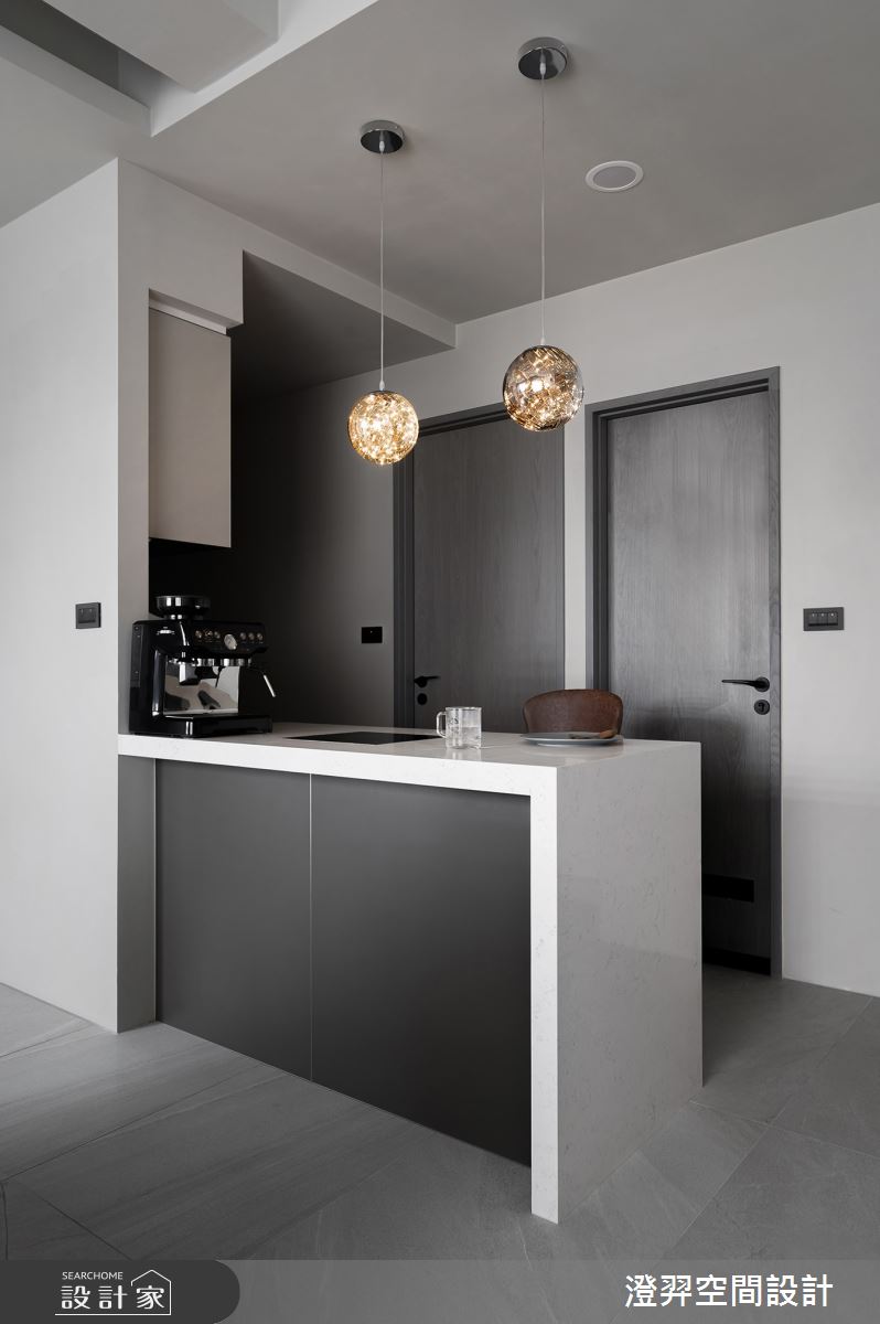 17坪新成屋(5年以下)＿現代風餐廳吧檯案例圖片＿澄羿空間設計＿澄羿_微寓之17