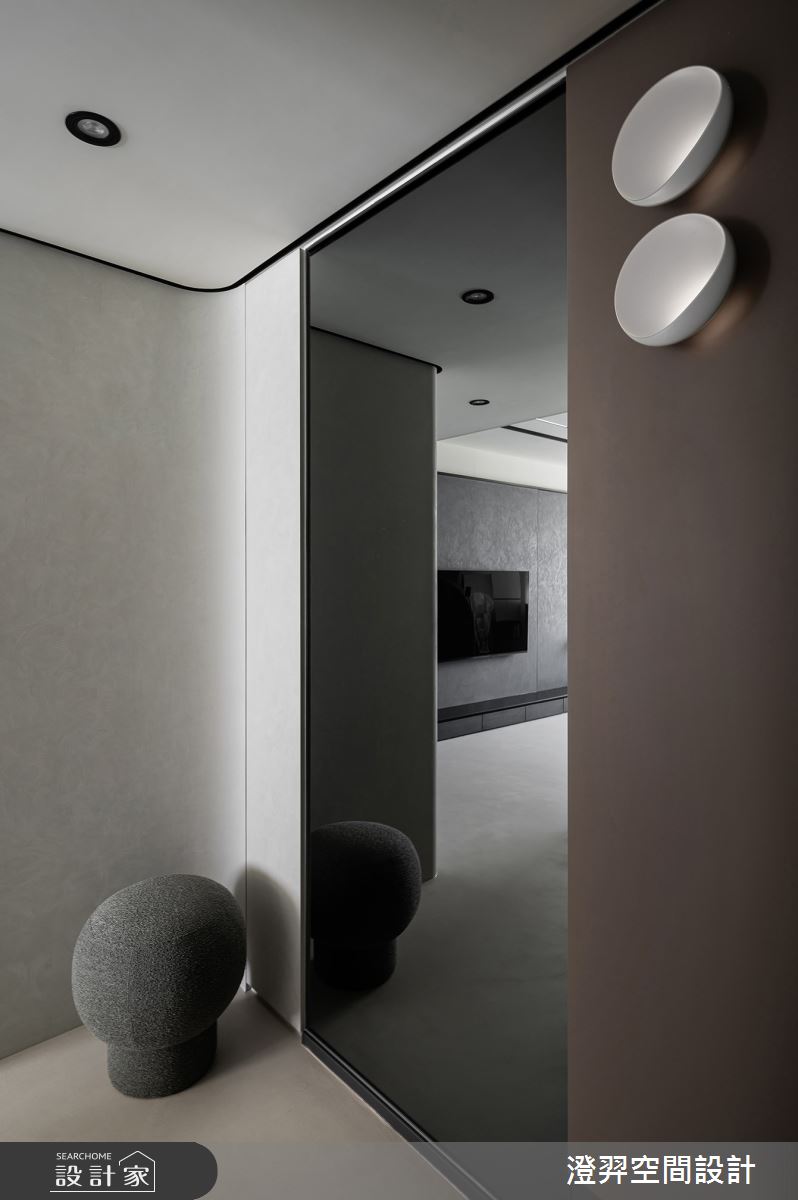 22坪新成屋(5年以下)＿現代風玄關案例圖片＿澄羿空間設計＿澄羿_澤光流影之4