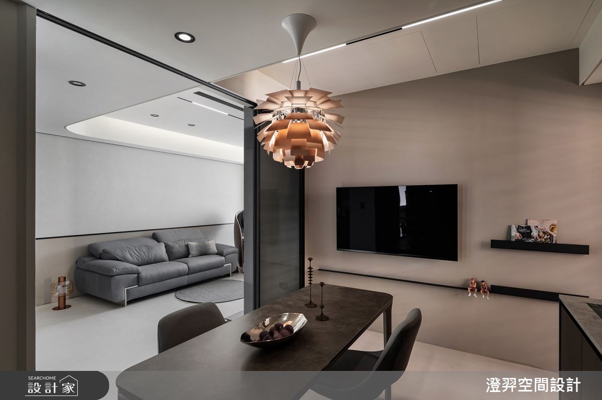 22坪新成屋(5年以下)＿現代風客廳餐廳廚房案例圖片＿澄羿空間設計＿澄羿_澤光流影之13