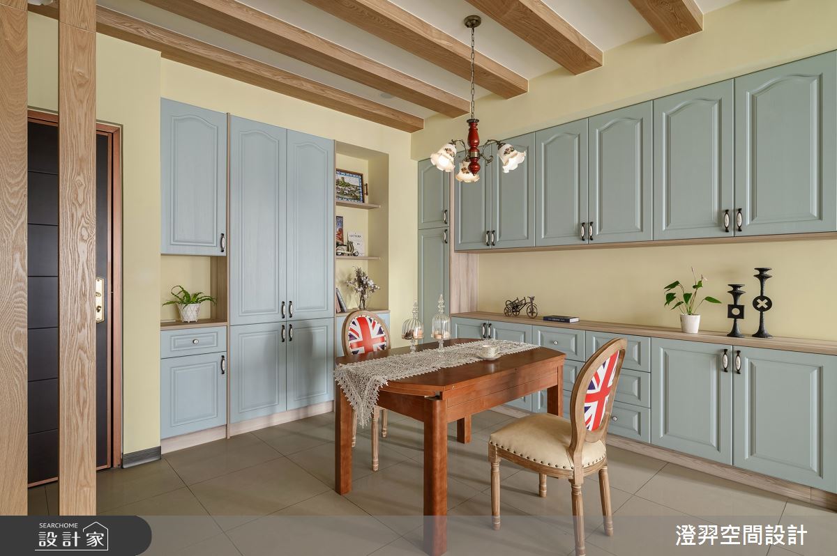 32坪新古屋(10年以下)＿鄉村風玄關餐廳案例圖片＿澄羿空間設計＿澄羿_鄉韻之5