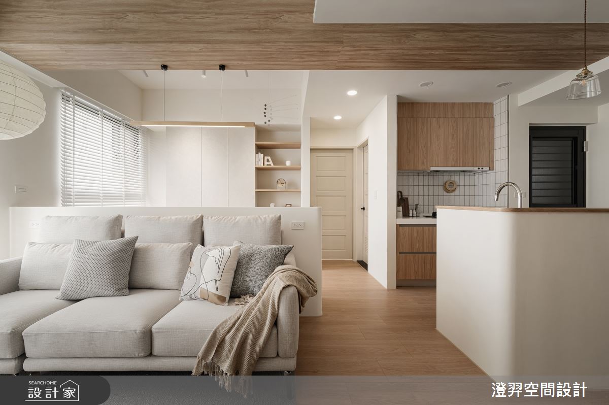 16坪新成屋(5年以下)＿日式無印風客廳案例圖片＿澄羿空間設計＿澄羿_光木之森之5