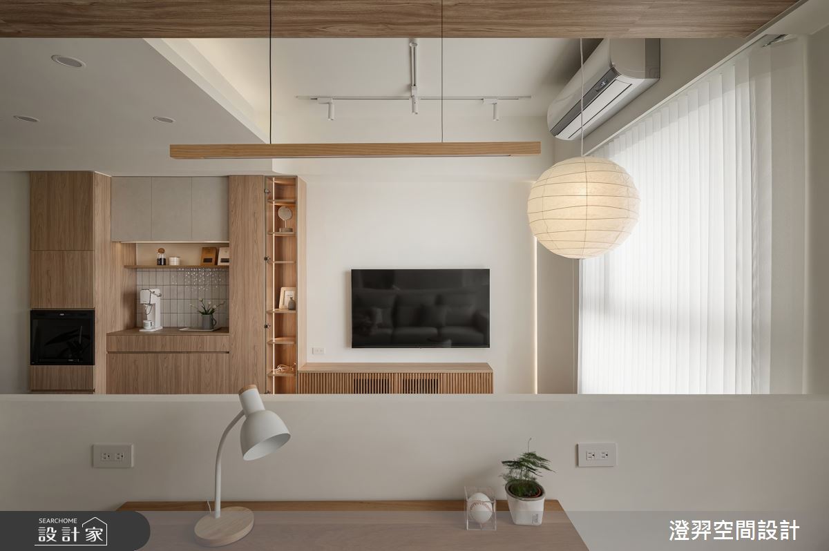 16坪新成屋(5年以下)＿日式無印風客廳書房案例圖片＿澄羿空間設計＿澄羿_光木之森之12