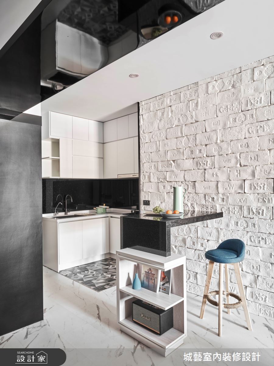25坪老屋(16~30年)＿現代風餐廳廚房吧檯案例圖片＿城藝空間設計＿城藝_藍色時代之13